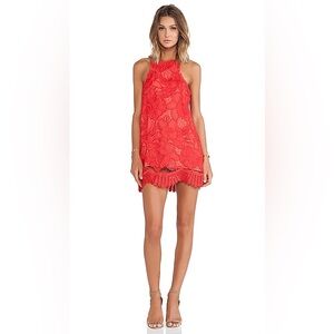 Lovers & Friends Caspian Shift Dress in Coral, Size Small